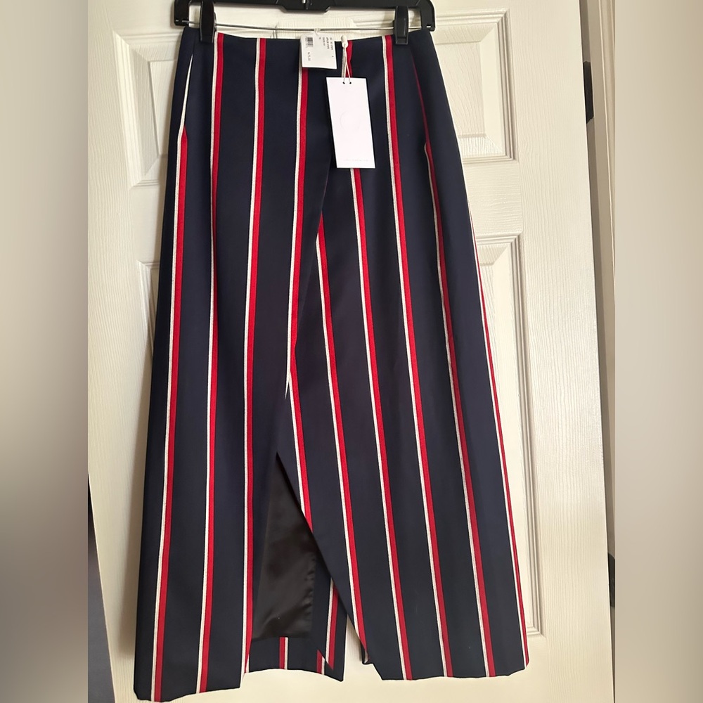 Brand new. Sophisticated, Solace London Brand, Striped wrap skirt.